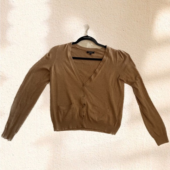RW&Co. - Tan Button Up Sweater - Picture 1 of 9